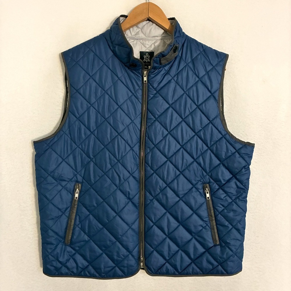 Turtleson Seneca Luxe Quilted‎ Vest Womens XL Full Zip Mock Neck Activewear Golf